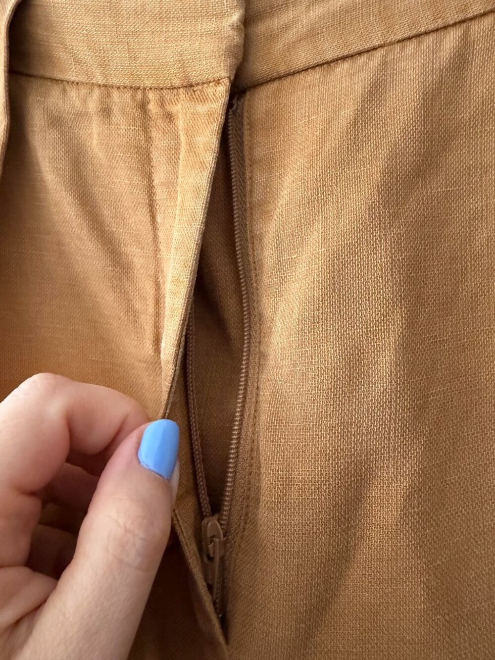 VERONIKA MAINE  Linen Blend Pleated Trouser Pants Size 10 - Picture 5 of 6